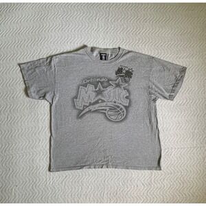 Y2K VTG NBA Majestic T-Shirt gray Basketball XL Short Sleeve streetwear classic‎